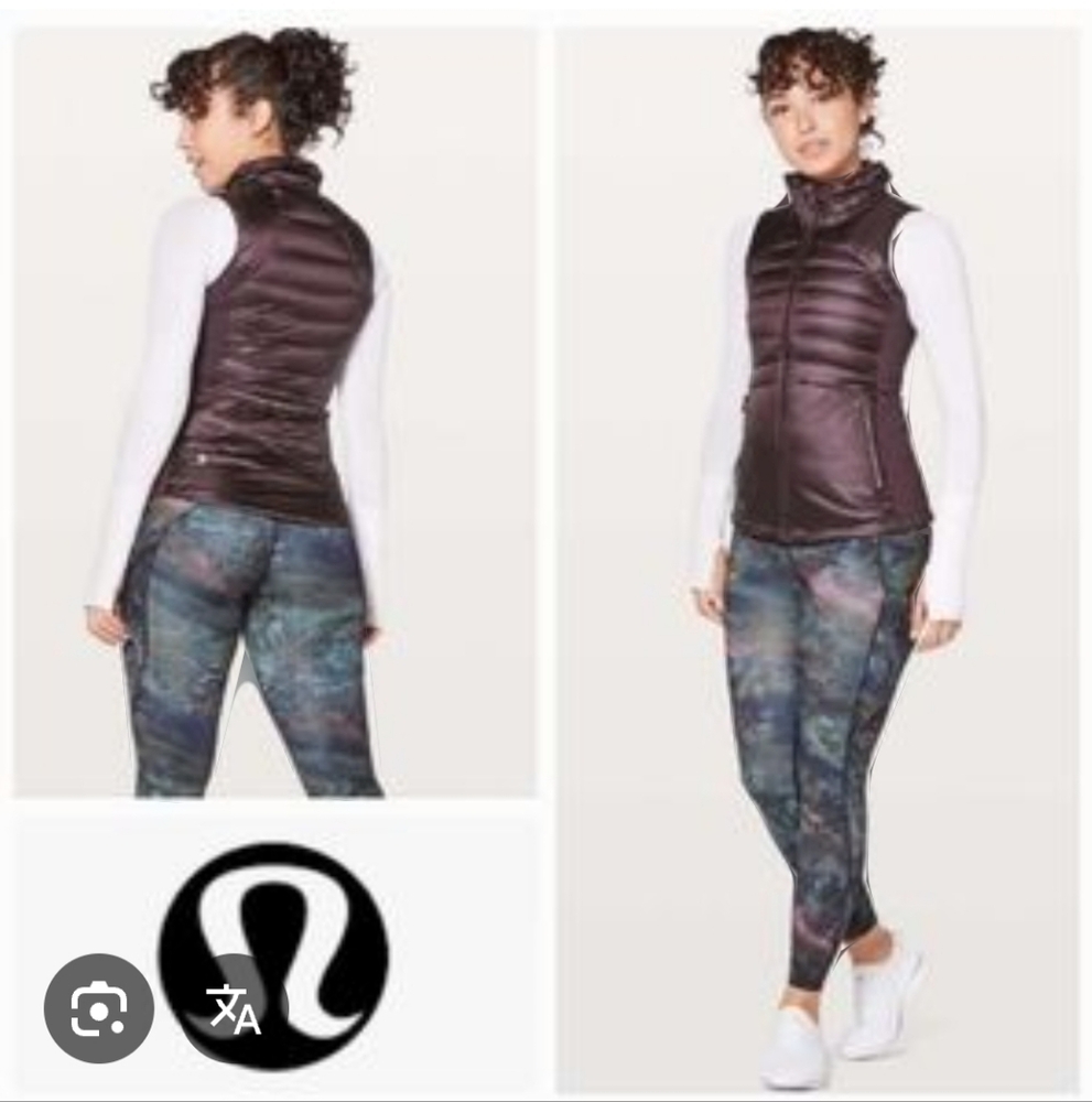Lululemon, Size 8, Black Cherry, Down For a Run Vest II